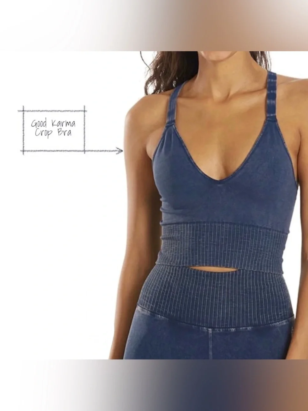 GOOD KARMA CROP TANK/BRA VARIETY RESERVED - Picture 5 of 15